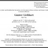 Liebhart Gunter 1938-2009 Todesanzeige